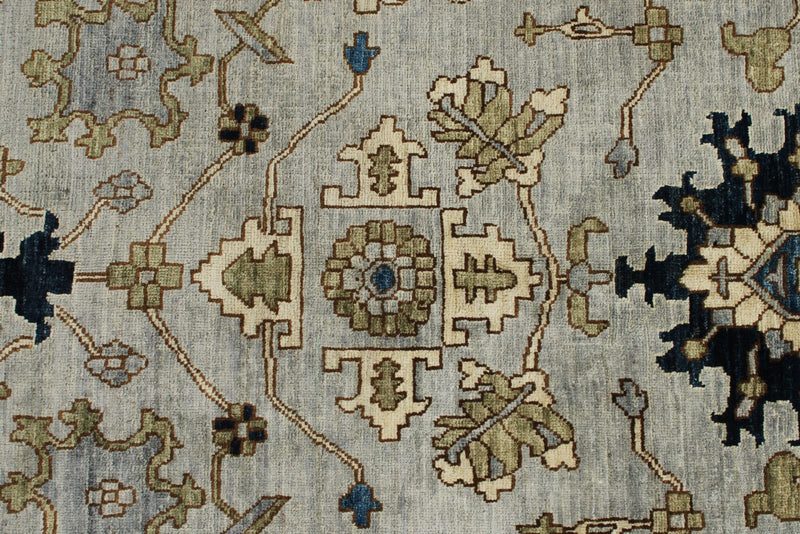 6x17 Gray and Light Blue Anatolian Traditional Rug
