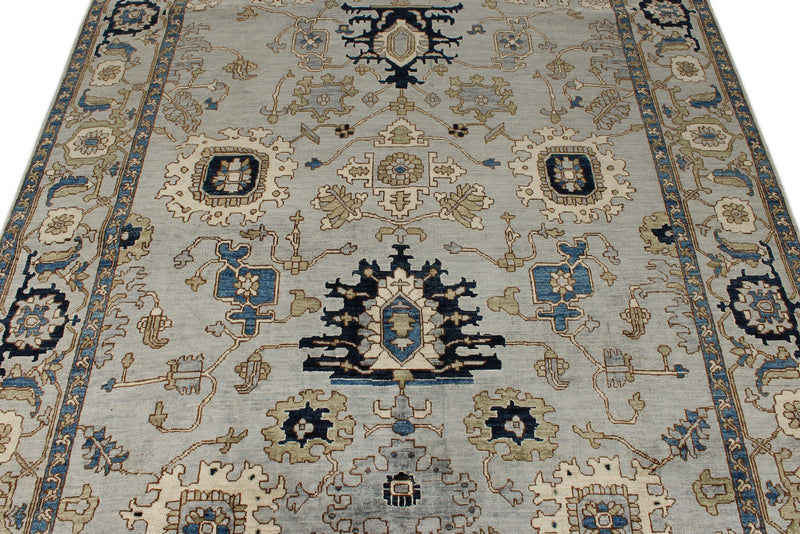 6x17 Gray and Light Blue Anatolian Traditional Rug