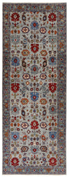 6x16 Gray and Multicolor Anatolian Traditional Rug