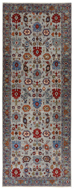 6x16 Gray and Multicolor Anatolian Traditional Rug