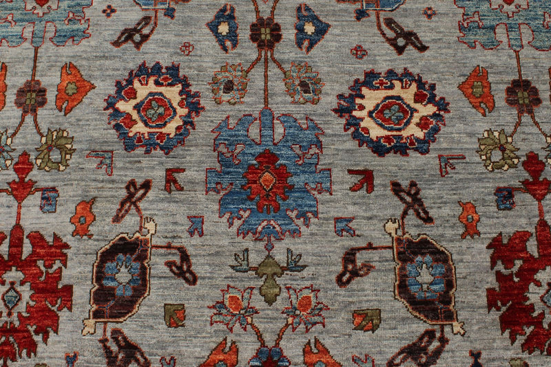 6x16 Gray and Multicolor Anatolian Traditional Rug