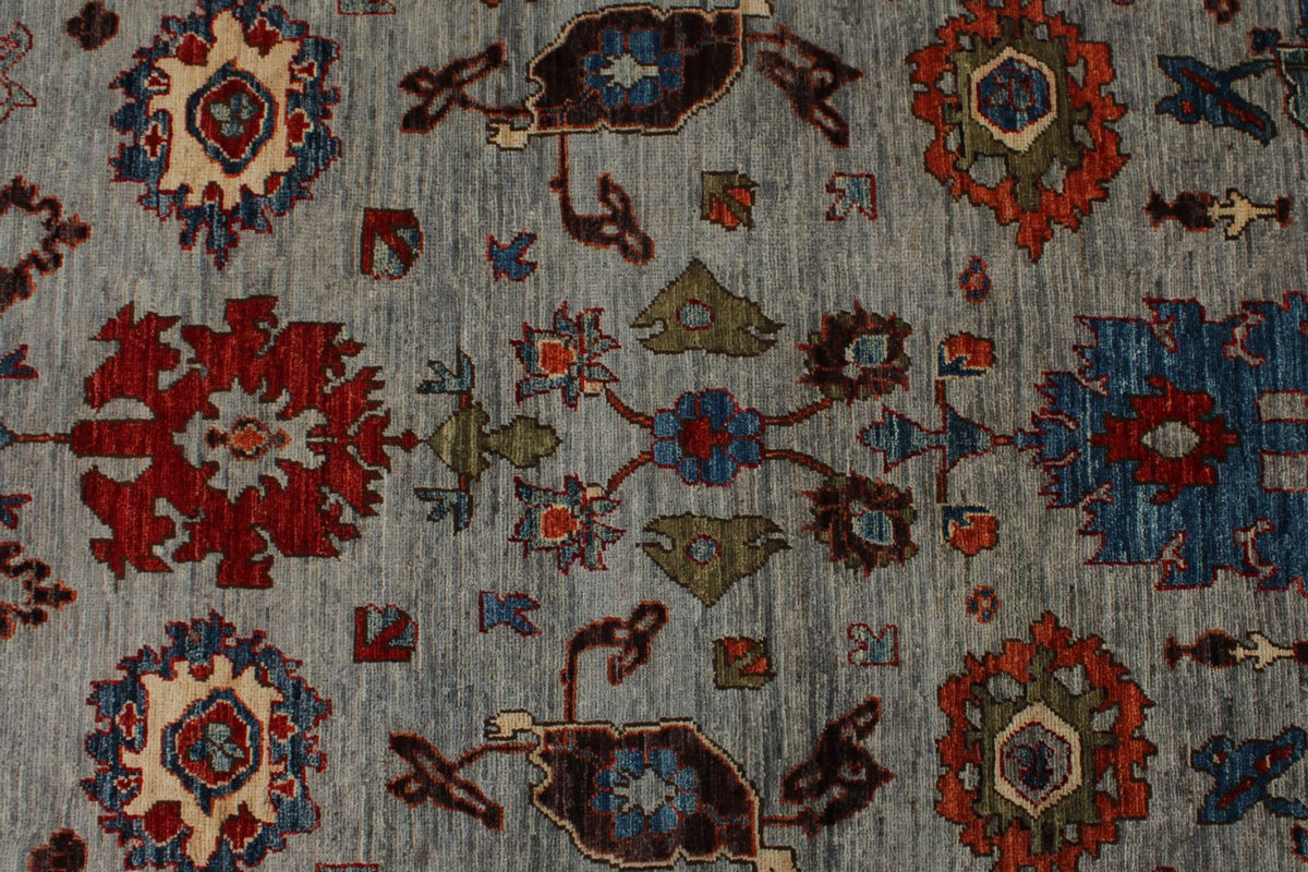 6x16 Gray and Multicolor Anatolian Traditional Rug