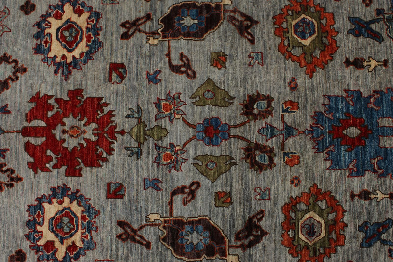 6x16 Gray and Multicolor Anatolian Traditional Rug