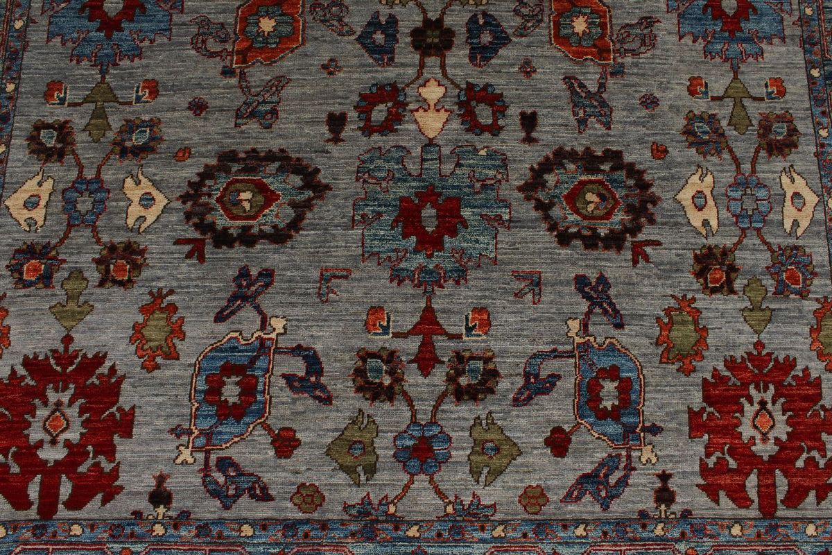 6x16 Gray and Multicolor Anatolian Traditional Rug