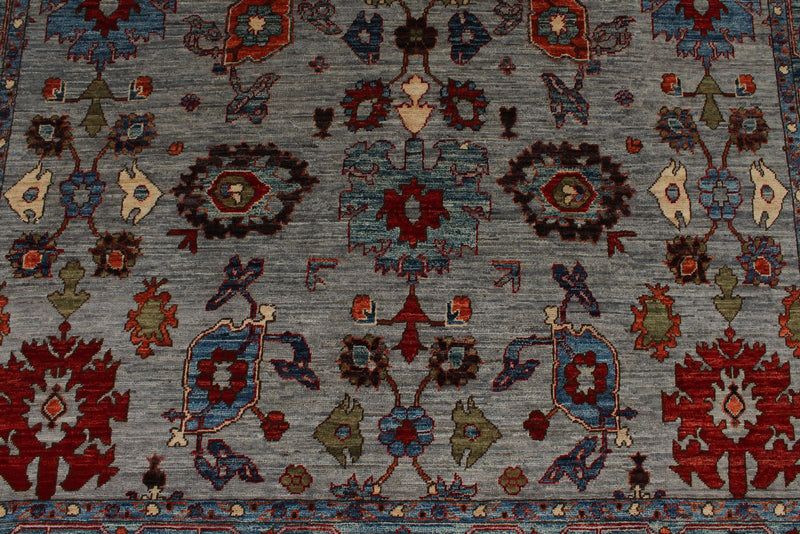 6x16 Gray and Multicolor Anatolian Traditional Rug