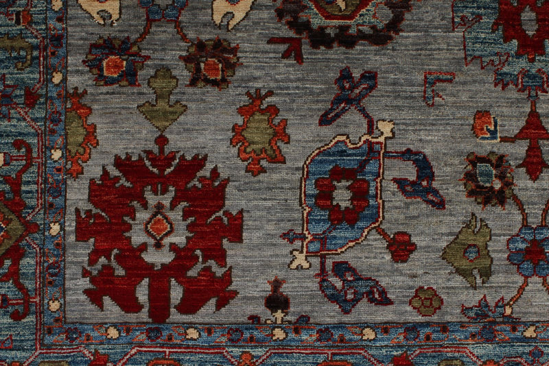 6x16 Gray and Multicolor Anatolian Traditional Rug