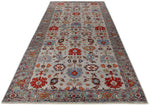 6x16 Gray and Multicolor Anatolian Traditional Rug