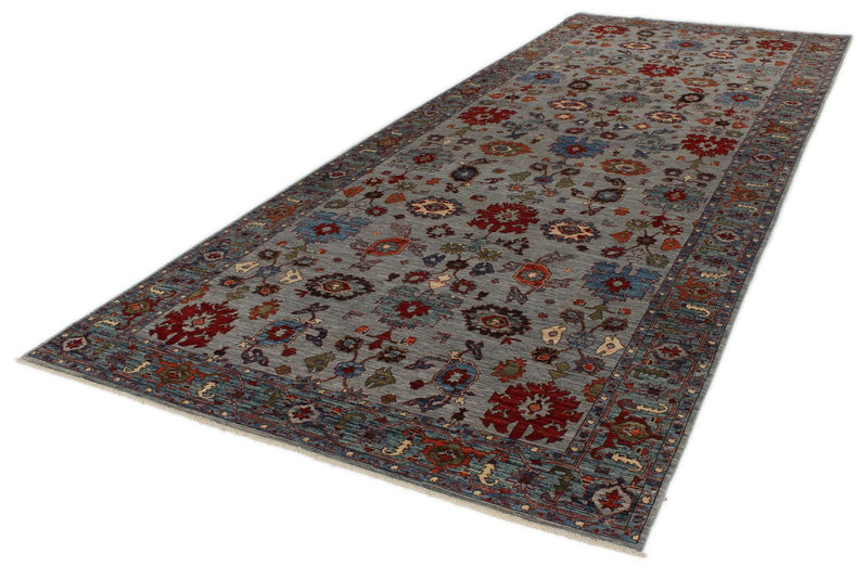 6x16 Gray and Multicolor Anatolian Traditional Rug