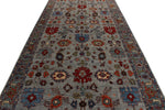 6x16 Gray and Multicolor Anatolian Traditional Rug