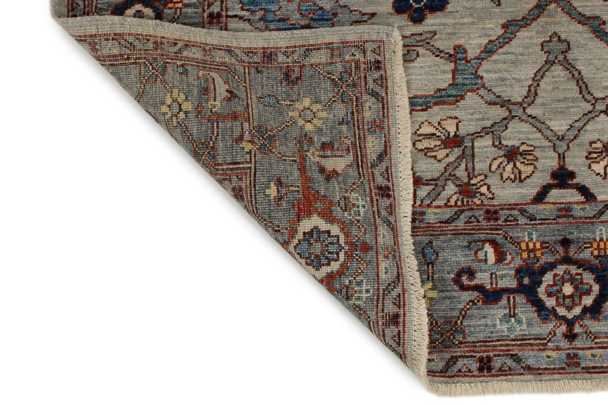 4x12 Gray and Gray Anatolian Traditional Runner