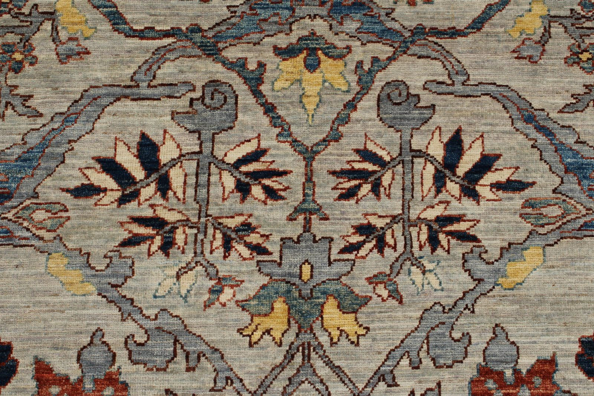 4x12 Gray and Gray Anatolian Traditional Runner