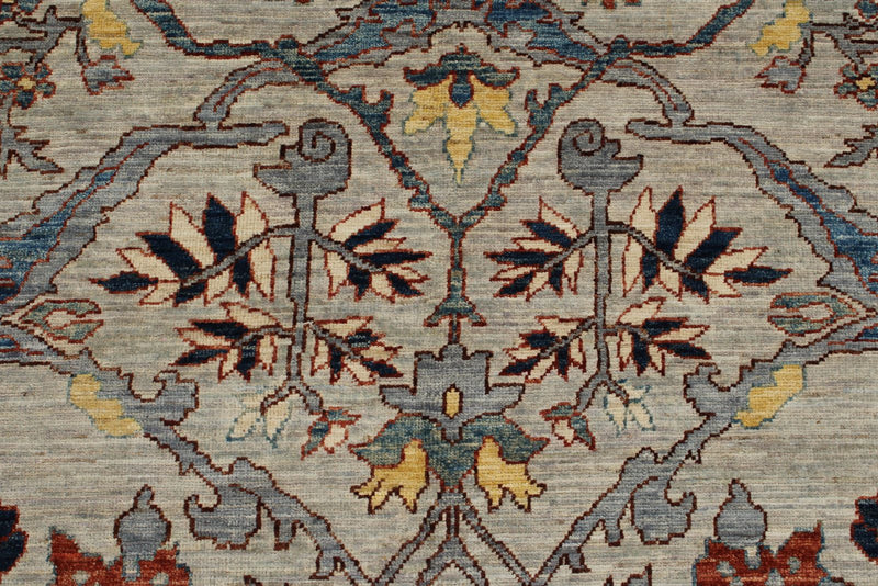 4x12 Gray and Gray Anatolian Traditional Runner