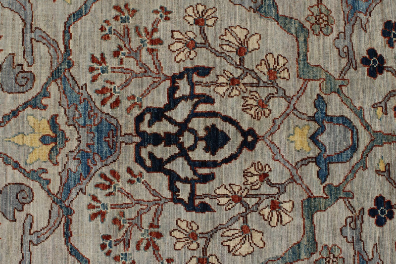 4x12 Gray and Gray Anatolian Traditional Runner