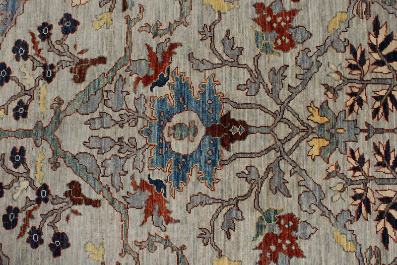 4x12 Gray and Gray Anatolian Traditional Runner