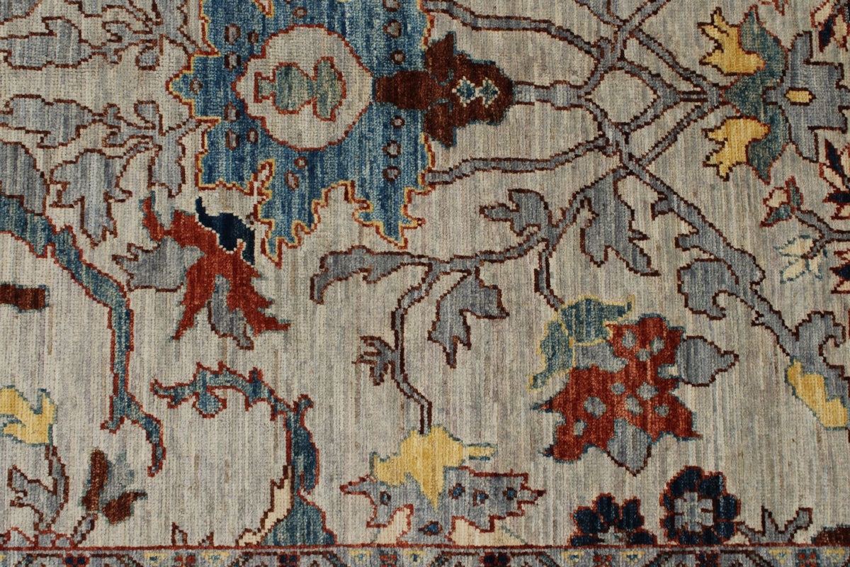 4x12 Gray and Gray Anatolian Traditional Runner