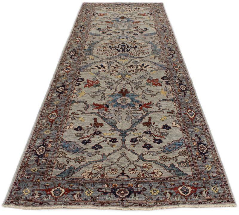 4x12 Gray and Gray Anatolian Traditional Runner