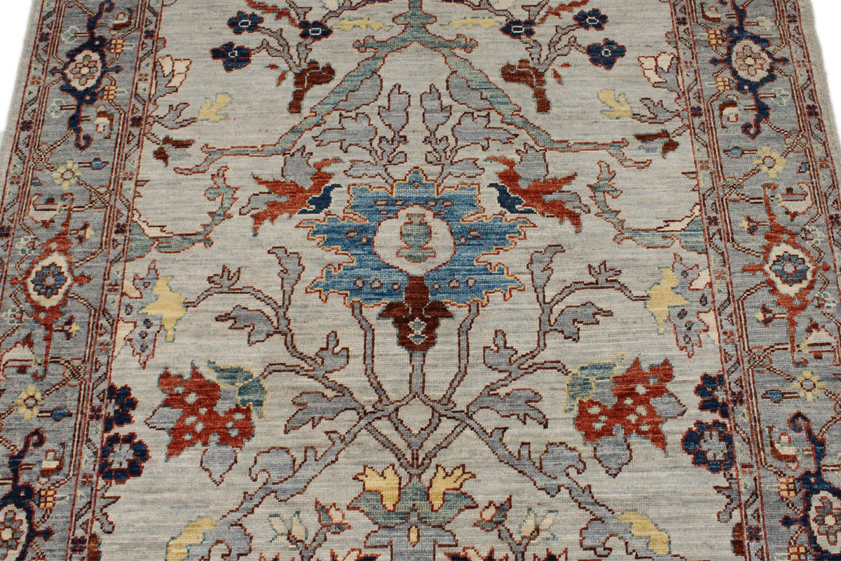 4x12 Gray and Gray Anatolian Traditional Runner