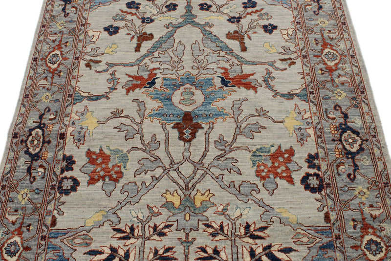 4x12 Gray and Gray Anatolian Traditional Runner