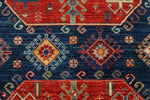 4x13 Red and Navy Anatolian Traditional Rug