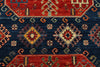 4x13 Red and Navy Anatolian Traditional Rug