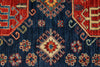 4x13 Red and Navy Anatolian Traditional Rug