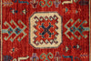 4x13 Red and Navy Anatolian Traditional Rug