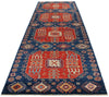 4x13 Red and Navy Anatolian Traditional Rug
