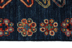 4x13 Red and Navy Anatolian Traditional Rug