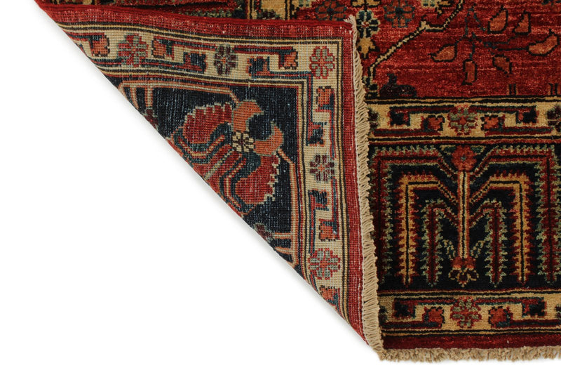 6x18 Red and Navy Anatolian Traditional Rug