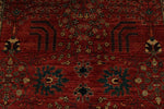 6x18 Red and Navy Anatolian Traditional Rug
