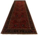 6x18 Red and Navy Anatolian Traditional Rug