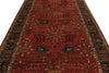 6x18 Red and Navy Anatolian Traditional Rug