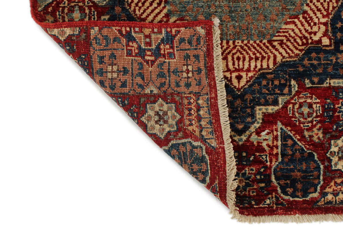 2x20 Red and Multicolor Anatolian Traditional Rug