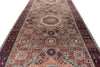 7x18 Gray and Purple Anatolian Traditional Rug