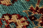 4x14 Blue and Multicolor Anatolian Traditional Runner