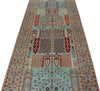 4x14 Blue and Multicolor Anatolian Traditional Runner