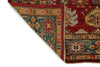 4x13 Red and Green Kazak Tribal Runner