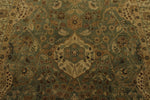6x14 Light Green and Beige Turkish Oushak Rug