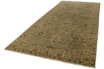 6x14 Light Green and Beige Turkish Oushak Rug