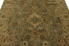 6x14 Light Green and Beige Turkish Oushak Rug