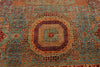12x17 Burgundy and Multicolor Turkish Tribal Rug