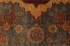 12x17 Burgundy and Multicolor Turkish Tribal Rug