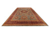12x17 Burgundy and Multicolor Turkish Tribal Rug