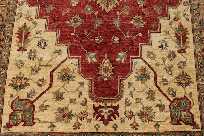 6x16 Red and Light Brown Anatolian Traditional Runner