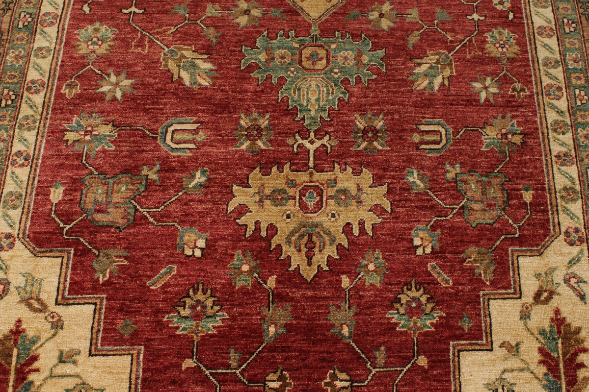 6x16 Red and Light Brown Anatolian Traditional Runner