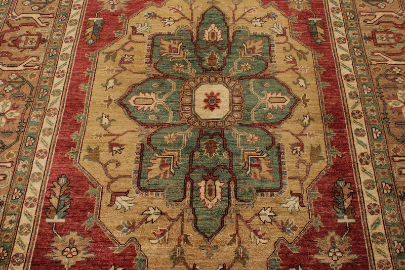 6x16 Red and Light Brown Anatolian Traditional Runner