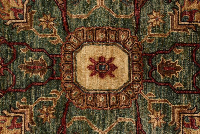6x16 Red and Light Brown Anatolian Traditional Runner