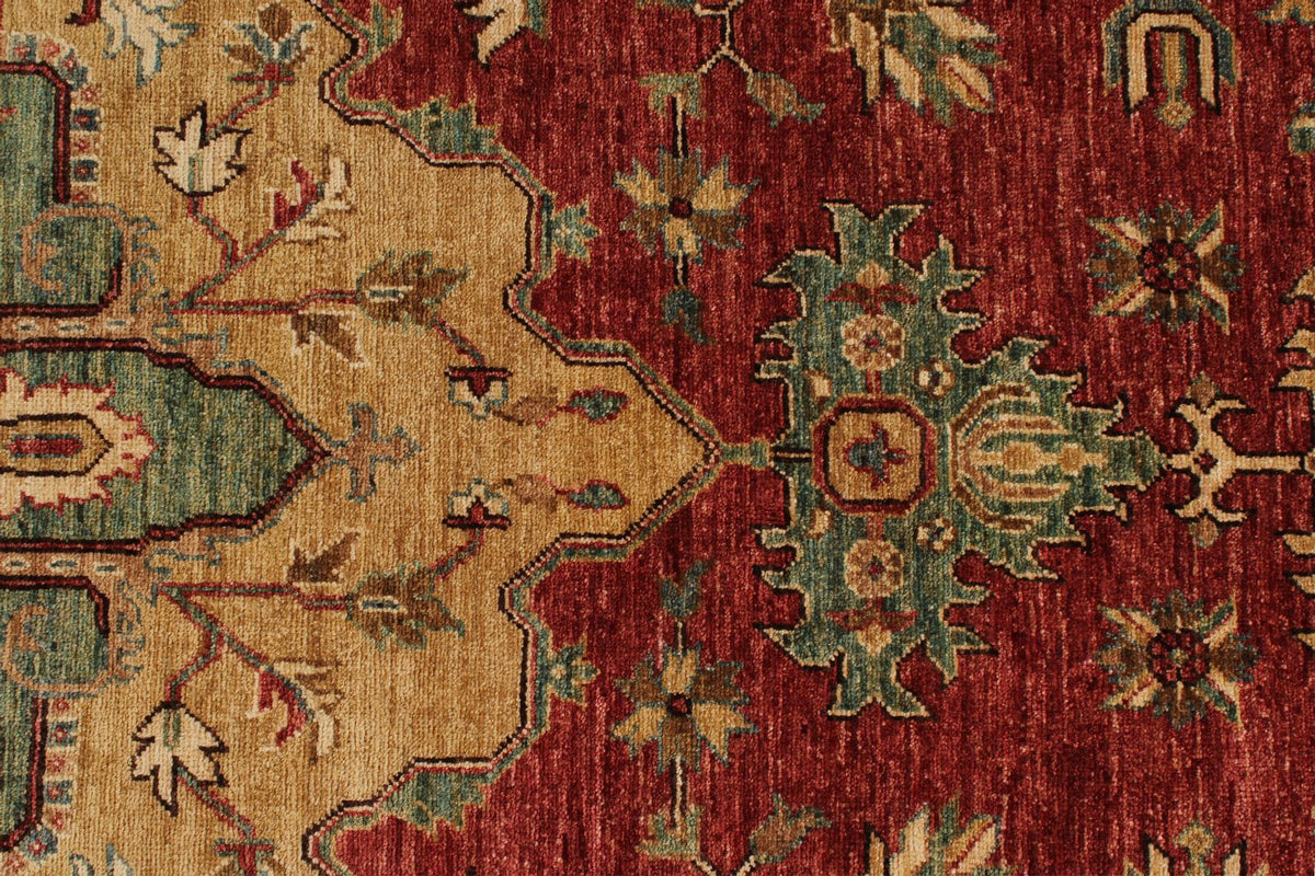 6x16 Red and Light Brown Anatolian Traditional Runner