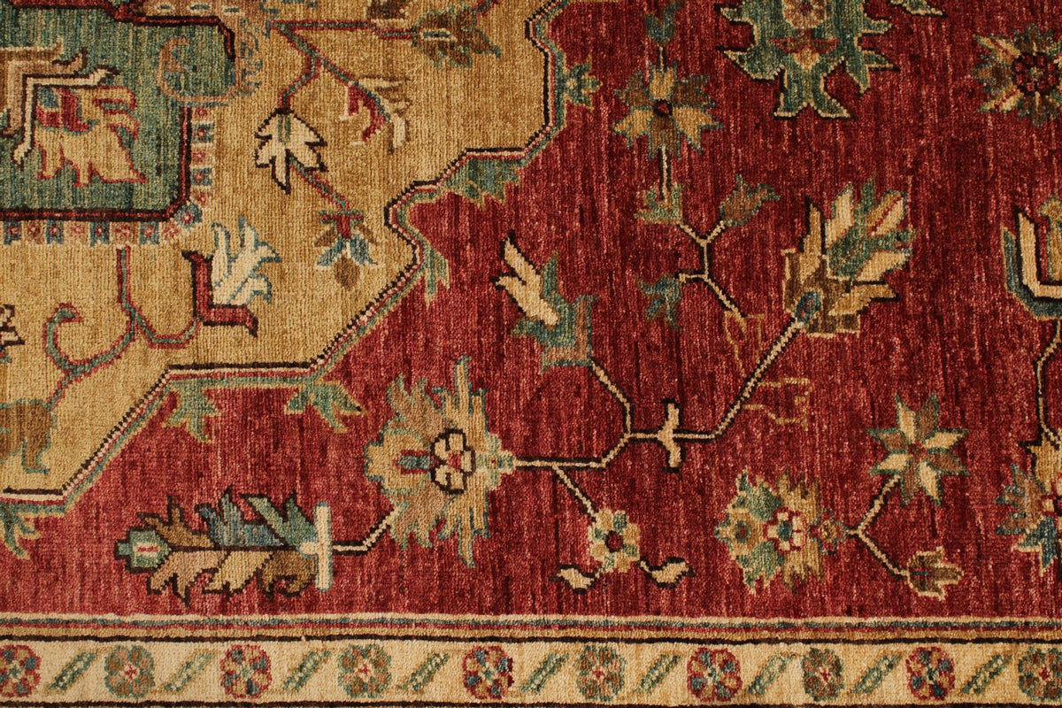 6x16 Red and Light Brown Anatolian Traditional Runner