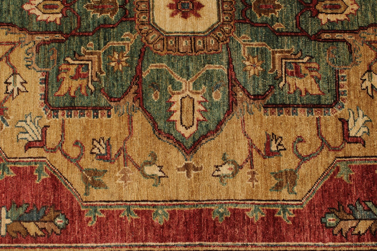6x16 Red and Light Brown Anatolian Traditional Runner